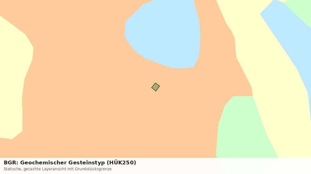Statische Kartenansicht: BGR: Geochemischer Gesteinstyp (HÜK250)