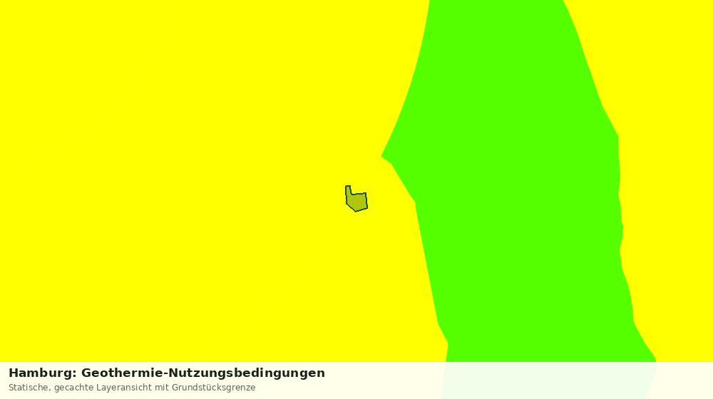 Statische Kartenansicht: Hamburg: Geothermie-Nutzungsbedingungen