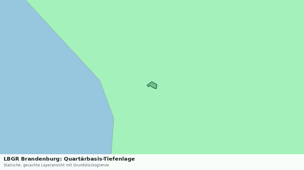 Statische Kartenansicht: LBGR Brandenburg: Quartärbasis-Tiefenlage