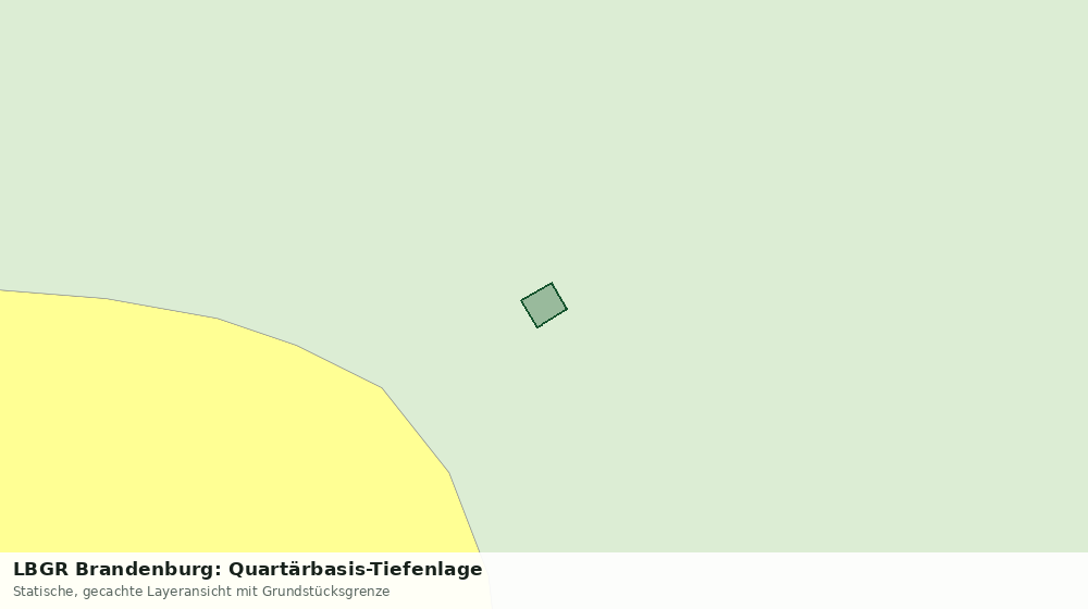 Statische Kartenansicht: LBGR Brandenburg: Quartärbasis-Tiefenlage