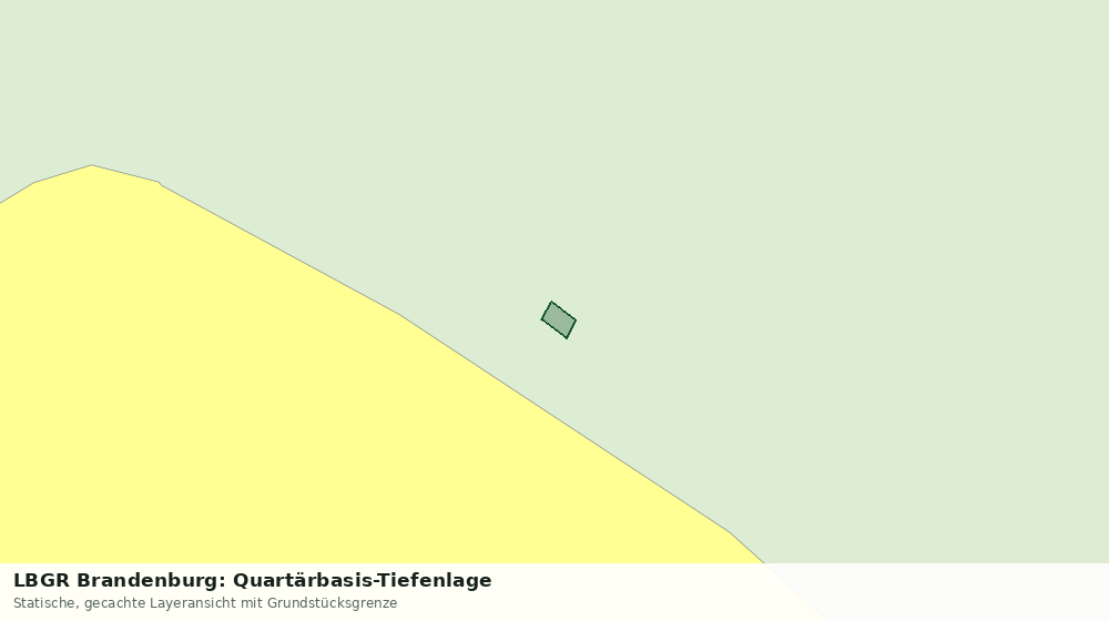 Statische Kartenansicht: LBGR Brandenburg: Quartärbasis-Tiefenlage