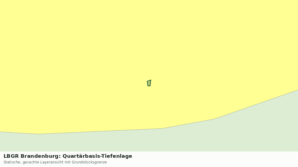 Statische Kartenansicht: LBGR Brandenburg: Quartärbasis-Tiefenlage