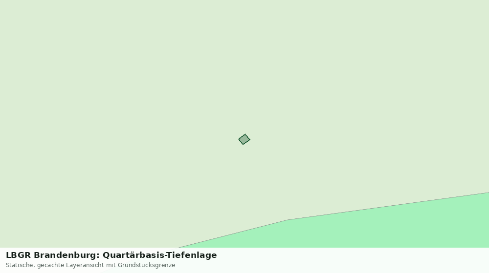 Statische Kartenansicht: LBGR Brandenburg: Quartärbasis-Tiefenlage