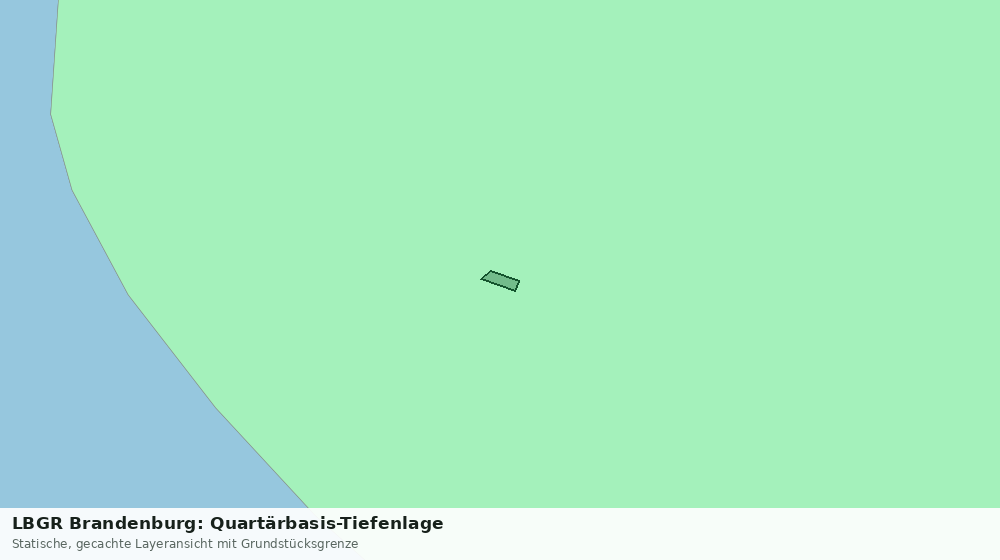 Statische Kartenansicht: LBGR Brandenburg: Quartärbasis-Tiefenlage