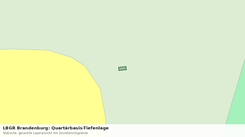 Statische Kartenansicht: LBGR Brandenburg: Quartärbasis-Tiefenlage