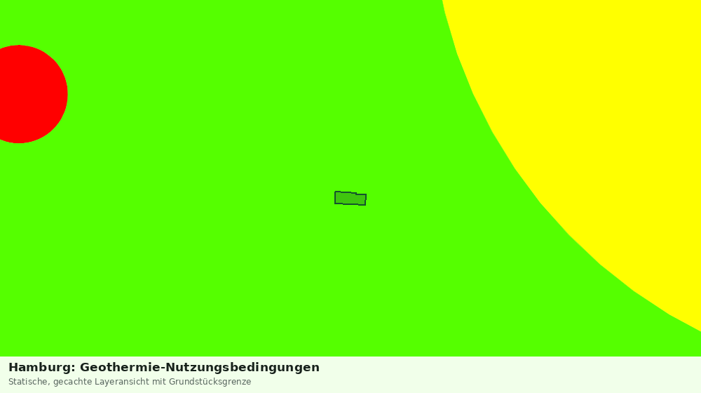 Statische Kartenansicht: Hamburg: Geothermie-Nutzungsbedingungen
