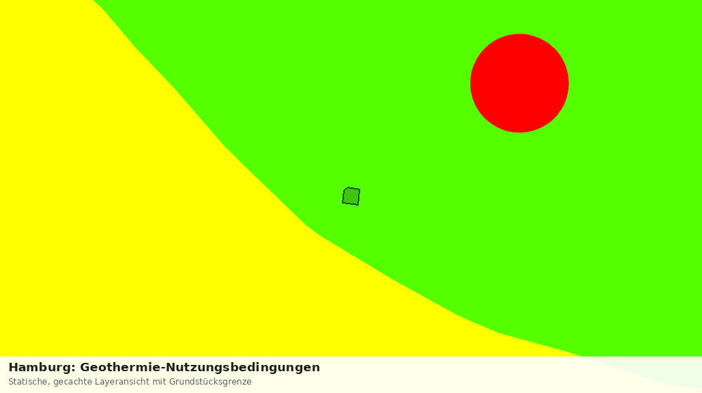 Statische Kartenansicht: Hamburg: Geothermie-Nutzungsbedingungen