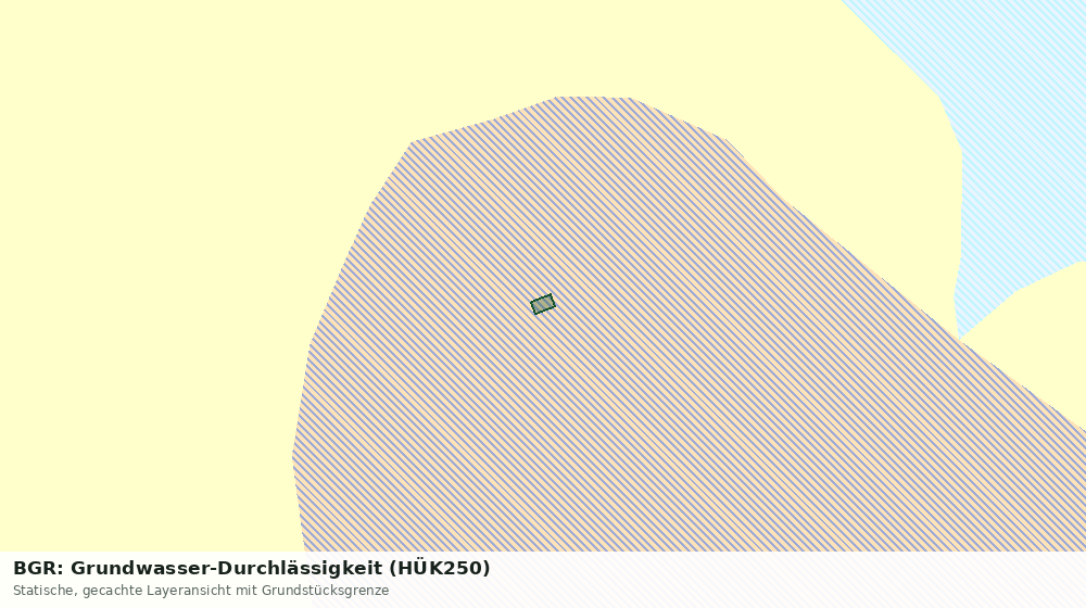 Statische Kartenansicht: BGR: Grundwasser-Durchlässigkeit (HÜK250)