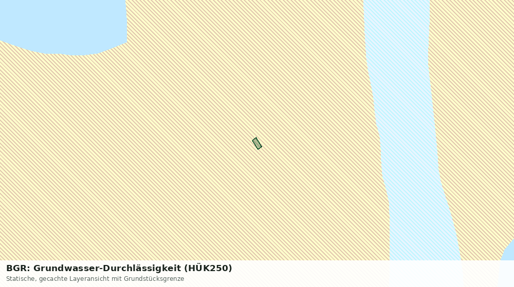 Statische Kartenansicht: BGR: Grundwasser-Durchlässigkeit (HÜK250)