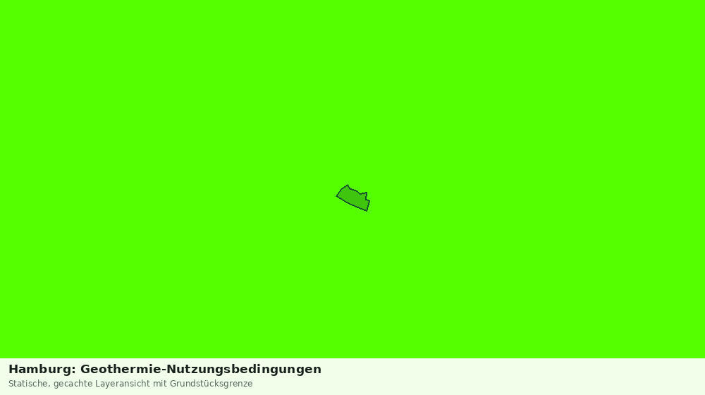 Statische Kartenansicht: Hamburg: Geothermie-Nutzungsbedingungen