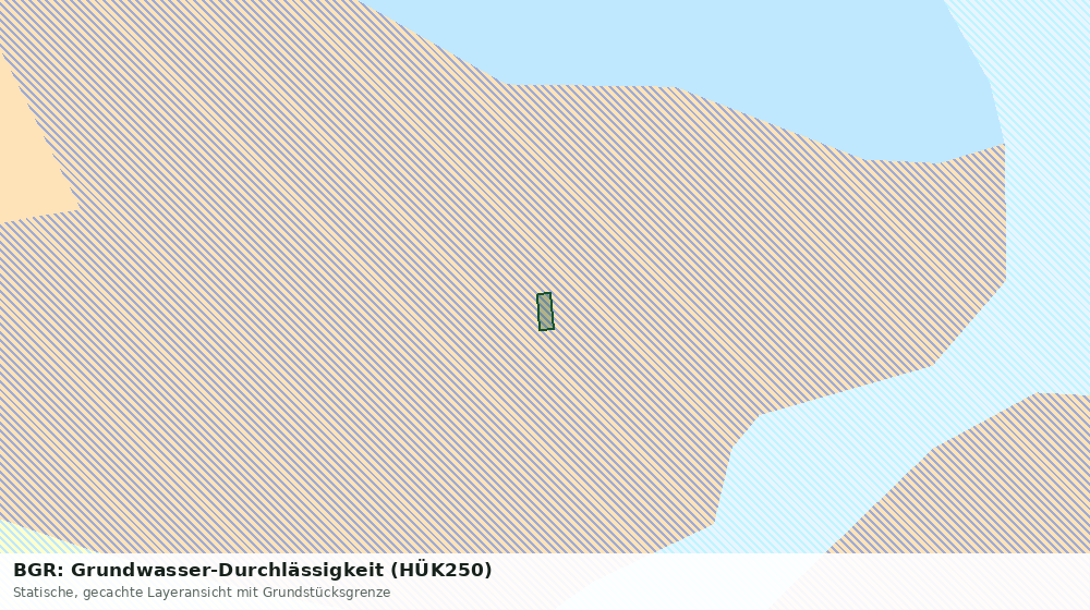 Statische Kartenansicht: BGR: Grundwasser-Durchlässigkeit (HÜK250)