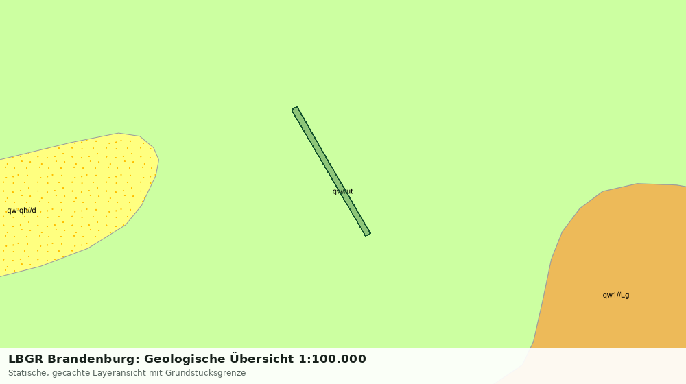Statische Kartenansicht: LBGR Brandenburg: Geologische Übersicht 1:100.000