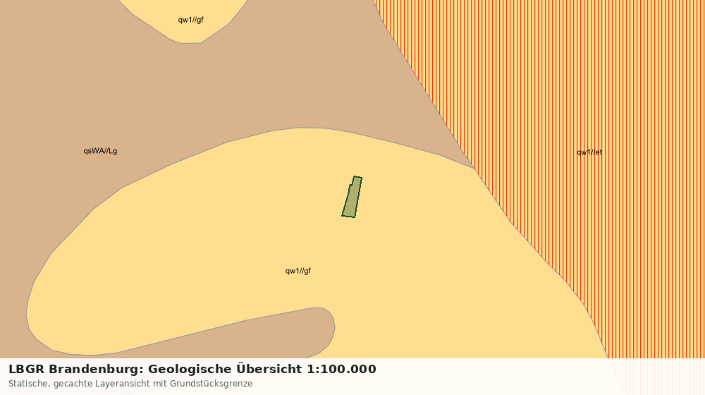 Statische Kartenansicht: LBGR Brandenburg: Geologische Übersicht 1:100.000