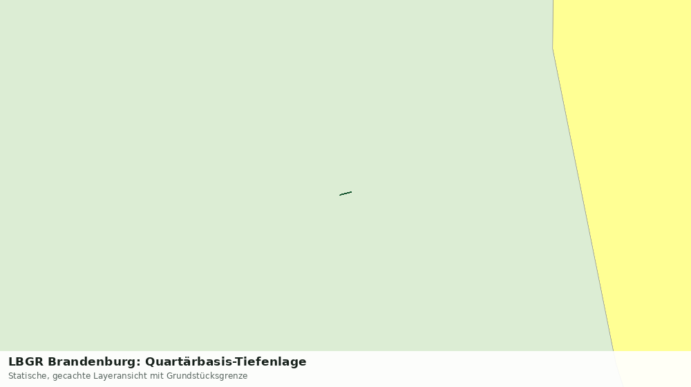 Statische Kartenansicht: LBGR Brandenburg: Quartärbasis-Tiefenlage