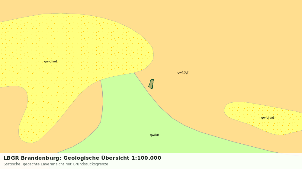 Statische Kartenansicht: LBGR Brandenburg: Geologische Übersicht 1:100.000