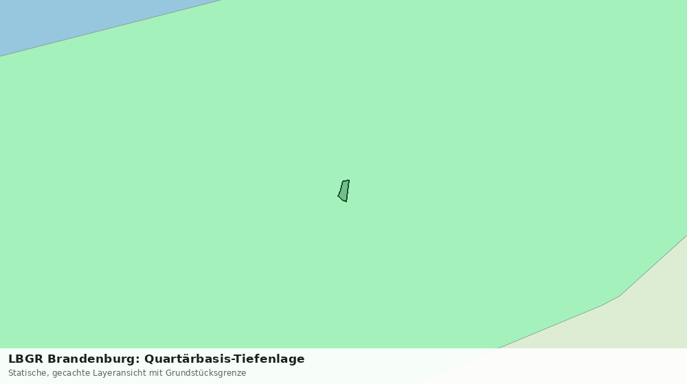 Statische Kartenansicht: LBGR Brandenburg: Quartärbasis-Tiefenlage