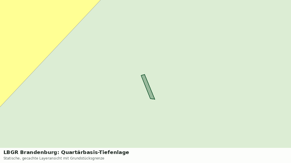 Statische Kartenansicht: LBGR Brandenburg: Quartärbasis-Tiefenlage