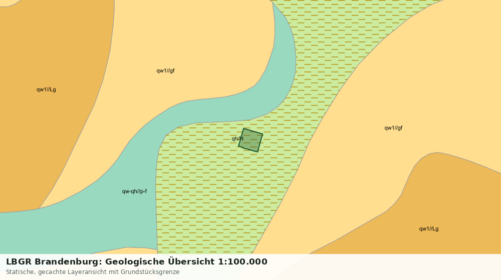 Statische Kartenansicht: LBGR Brandenburg: Geologische Übersicht 1:100.000