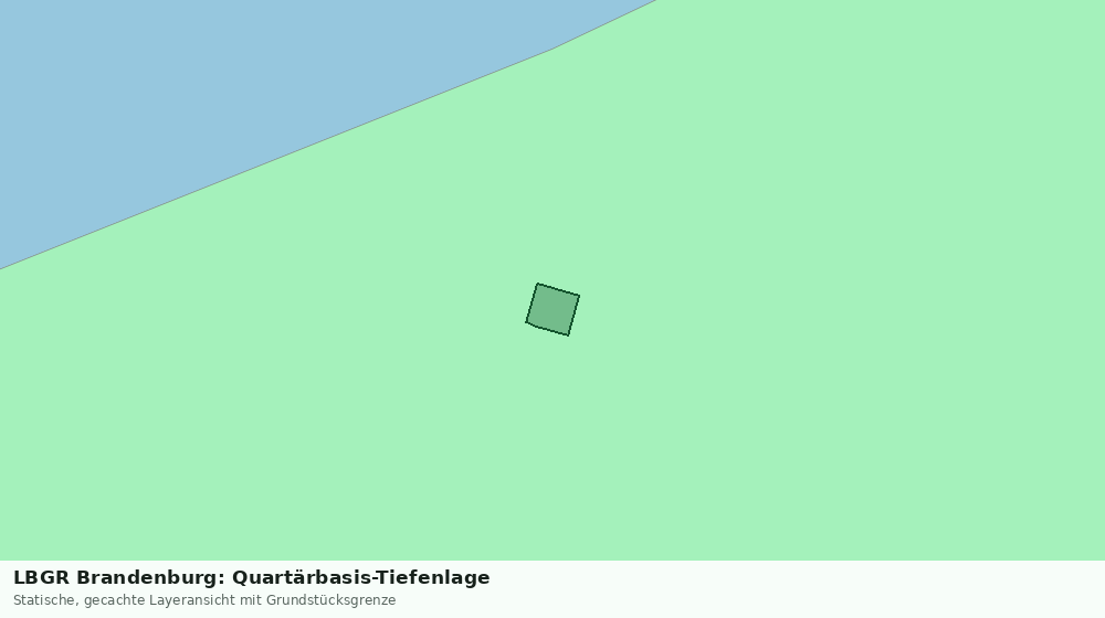 Statische Kartenansicht: LBGR Brandenburg: Quartärbasis-Tiefenlage