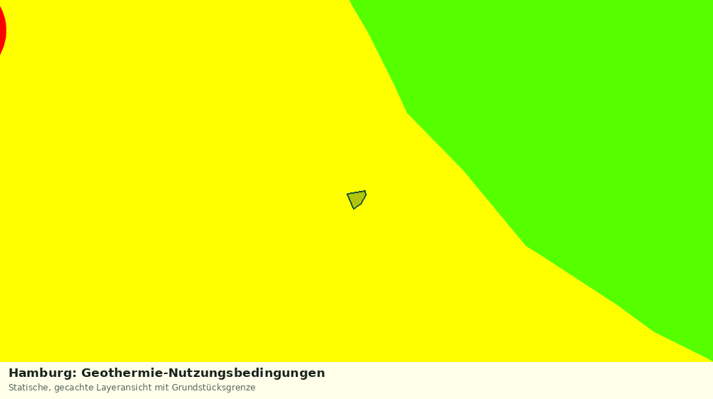 Statische Kartenansicht: Hamburg: Geothermie-Nutzungsbedingungen