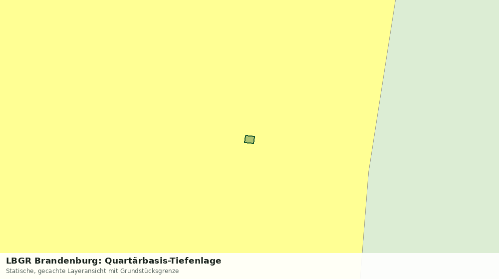 Statische Kartenansicht: LBGR Brandenburg: Quartärbasis-Tiefenlage