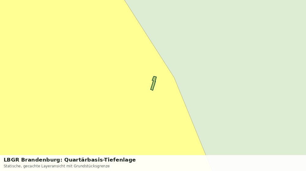 Statische Kartenansicht: LBGR Brandenburg: Quartärbasis-Tiefenlage
