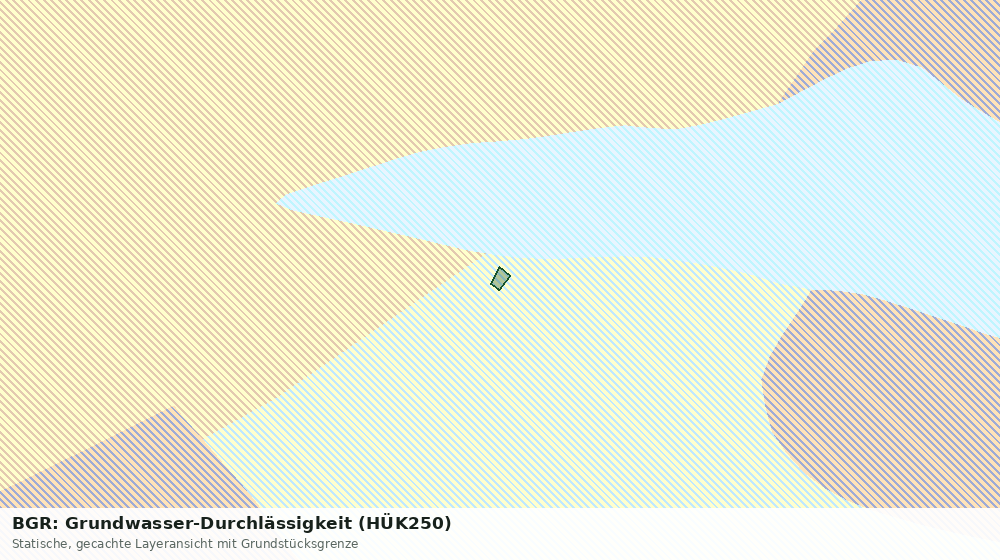 Statische Kartenansicht: BGR: Grundwasser-Durchlässigkeit (HÜK250)
