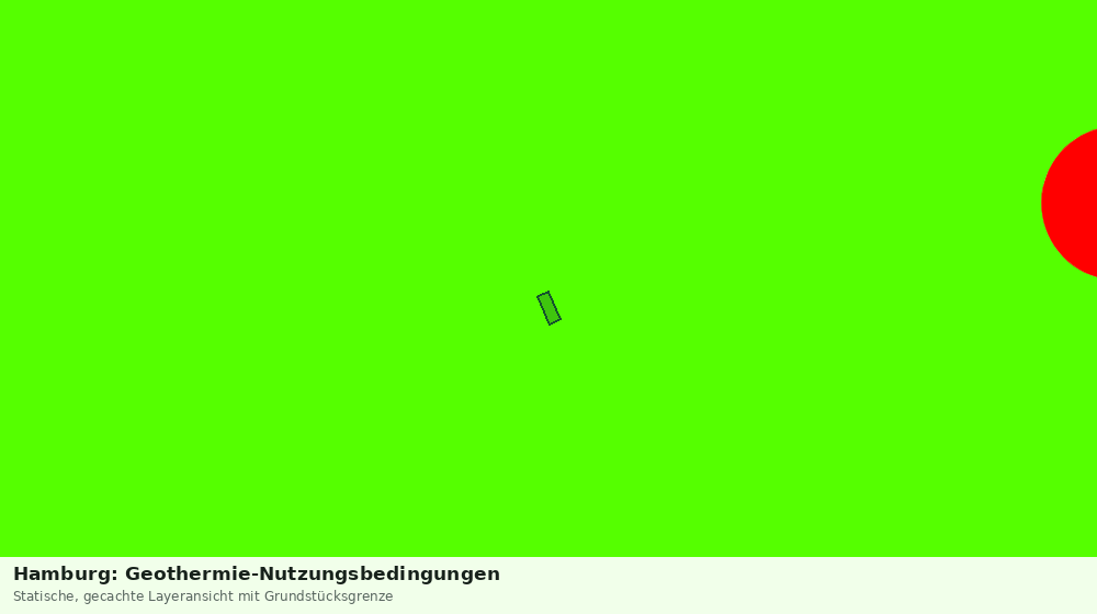 Statische Kartenansicht: Hamburg: Geothermie-Nutzungsbedingungen