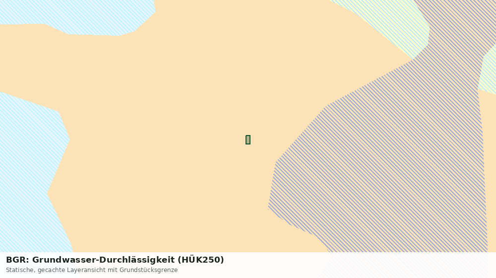Statische Kartenansicht: BGR: Grundwasser-Durchlässigkeit (HÜK250)