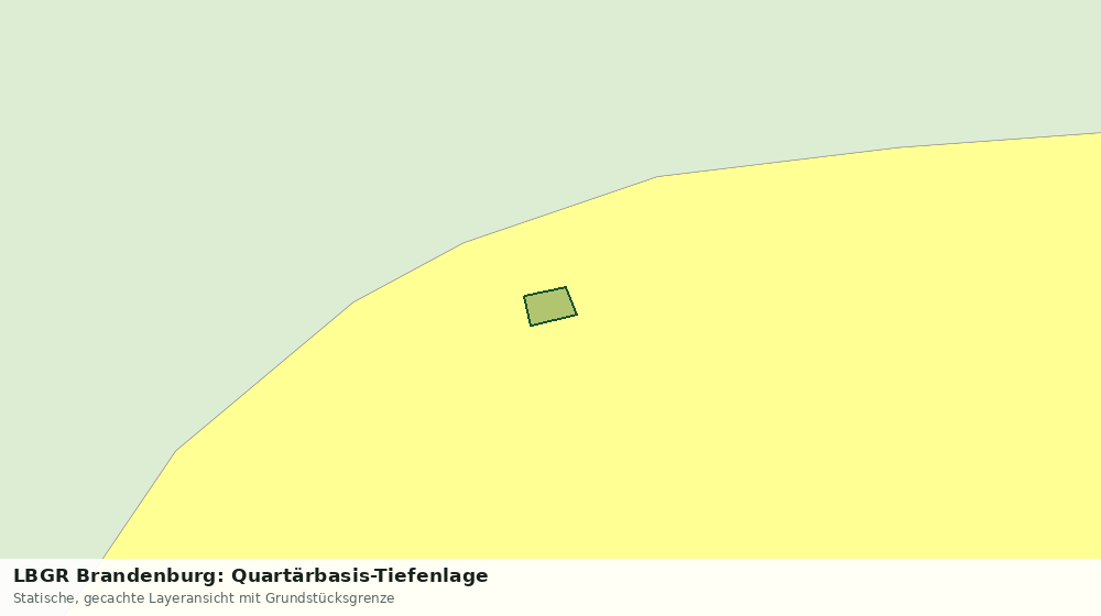 Statische Kartenansicht: LBGR Brandenburg: Quartärbasis-Tiefenlage