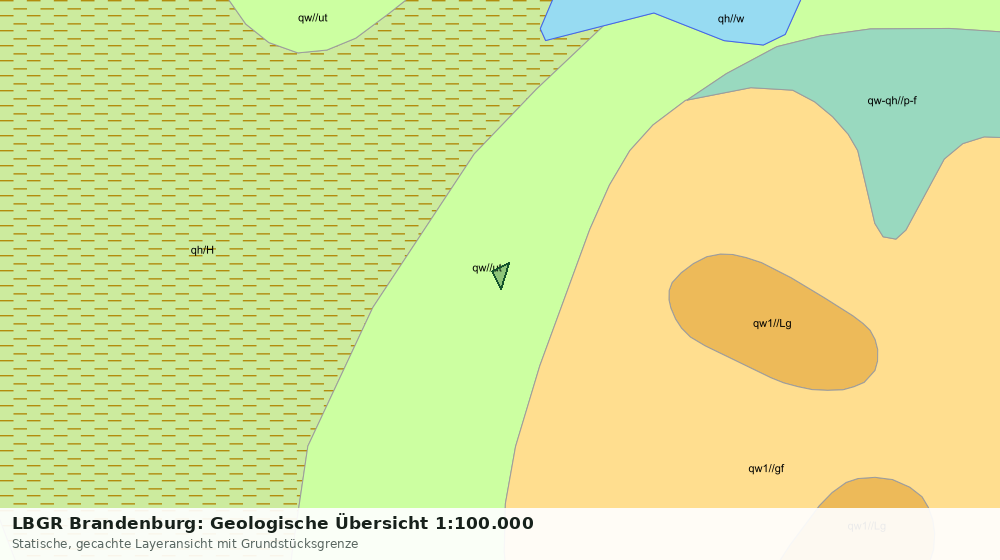 Statische Kartenansicht: LBGR Brandenburg: Geologische Übersicht 1:100.000