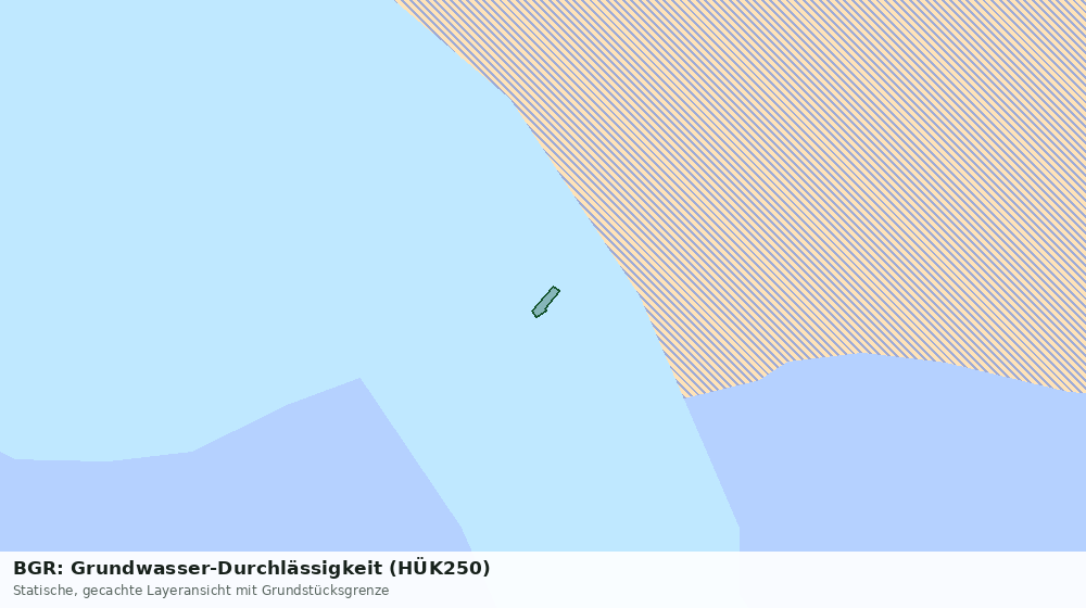 Statische Kartenansicht: BGR: Grundwasser-Durchlässigkeit (HÜK250)