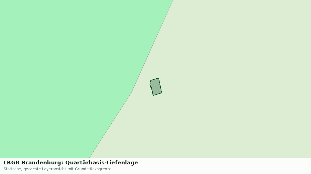 Statische Kartenansicht: LBGR Brandenburg: Quartärbasis-Tiefenlage