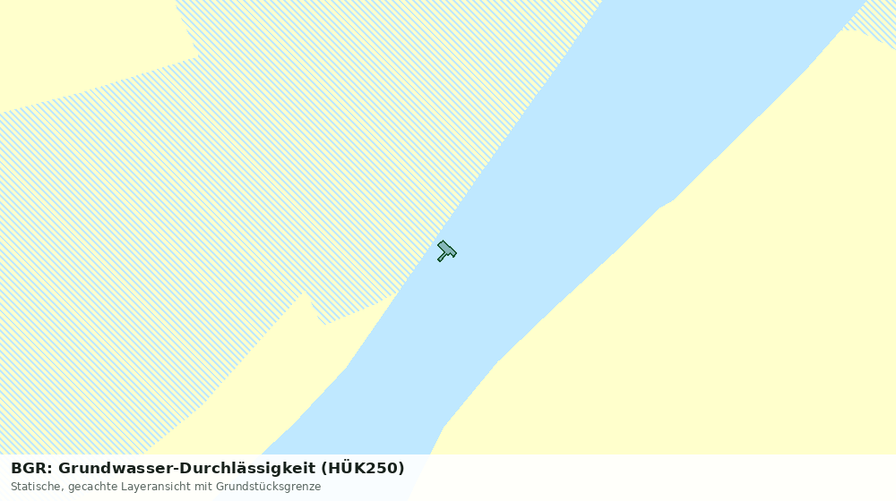 Statische Kartenansicht: BGR: Grundwasser-Durchlässigkeit (HÜK250)