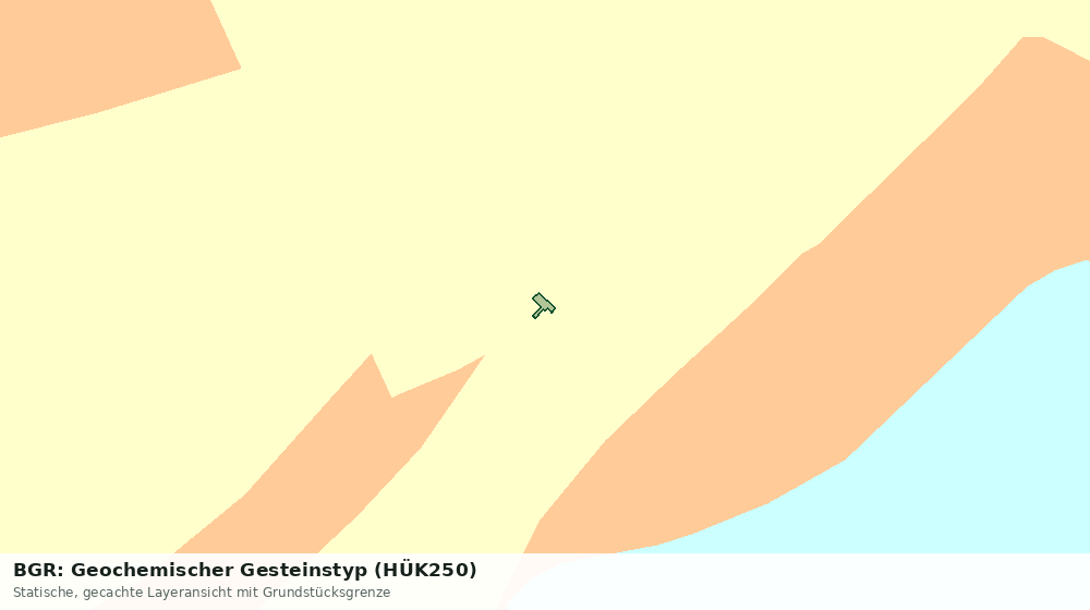 Statische Kartenansicht: BGR: Geochemischer Gesteinstyp (HÜK250)