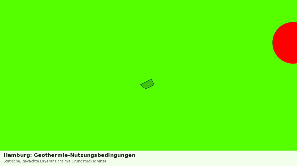 Statische Kartenansicht: Hamburg: Geothermie-Nutzungsbedingungen