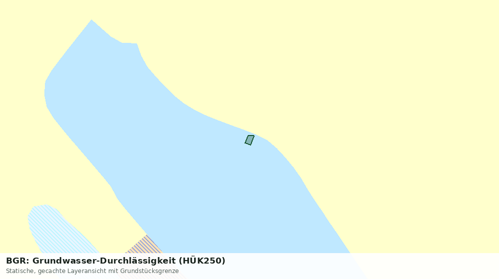 Statische Kartenansicht: BGR: Grundwasser-Durchlässigkeit (HÜK250)
