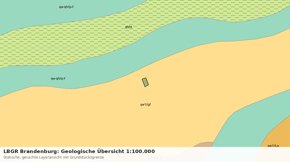 Statische Kartenansicht: LBGR Brandenburg: Geologische Übersicht 1:100.000