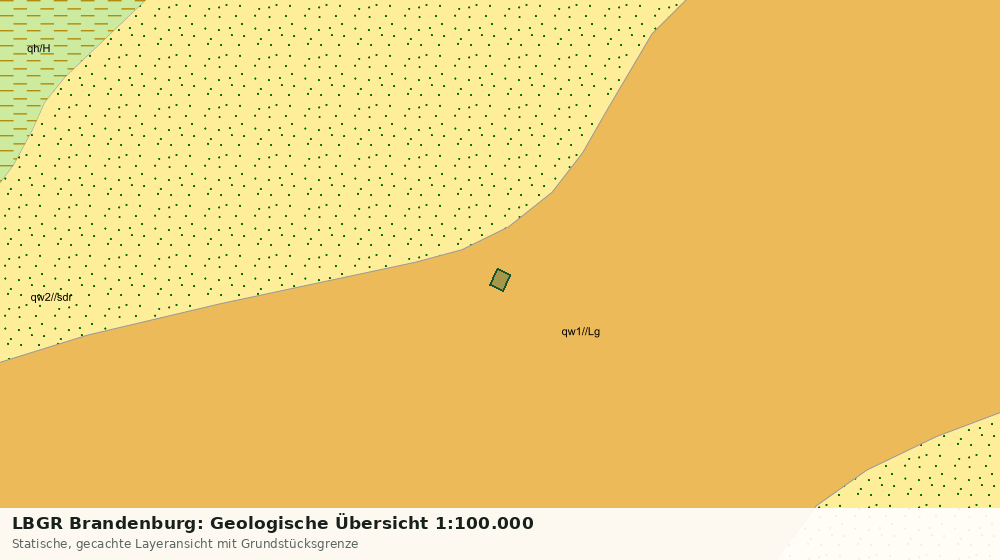 Statische Kartenansicht: LBGR Brandenburg: Geologische Übersicht 1:100.000