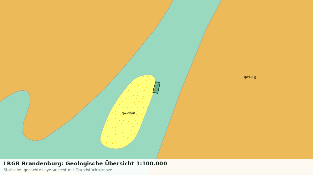 Statische Kartenansicht: LBGR Brandenburg: Geologische Übersicht 1:100.000