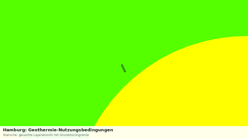 Statische Kartenansicht: Hamburg: Geothermie-Nutzungsbedingungen