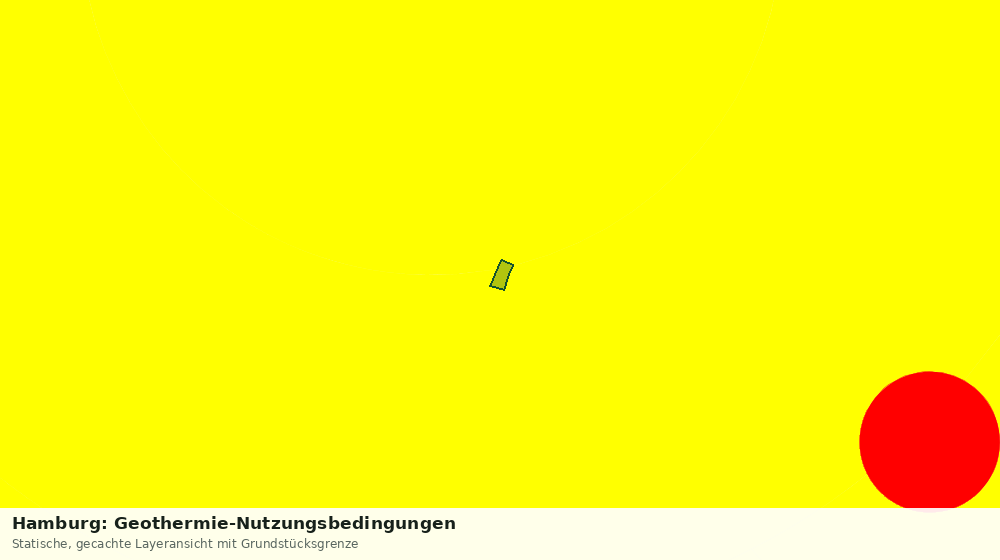 Statische Kartenansicht: Hamburg: Geothermie-Nutzungsbedingungen