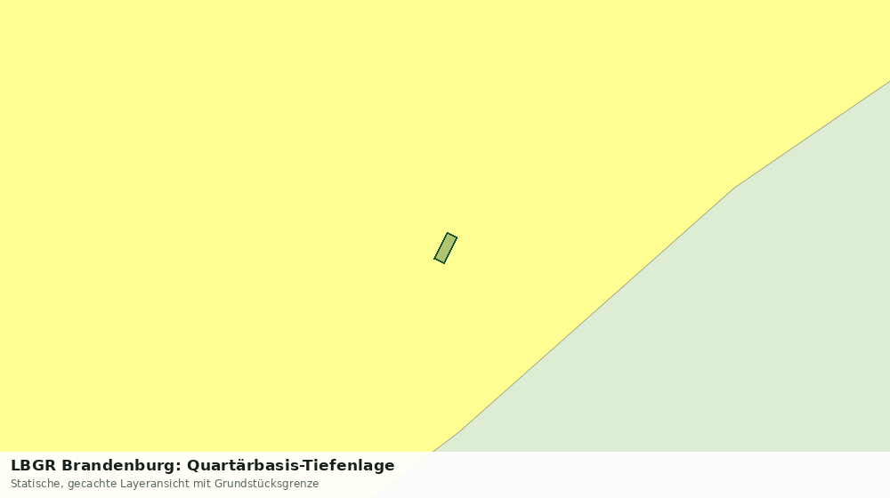 Statische Kartenansicht: LBGR Brandenburg: Quartärbasis-Tiefenlage