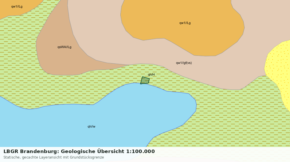 Statische Kartenansicht: LBGR Brandenburg: Geologische Übersicht 1:100.000