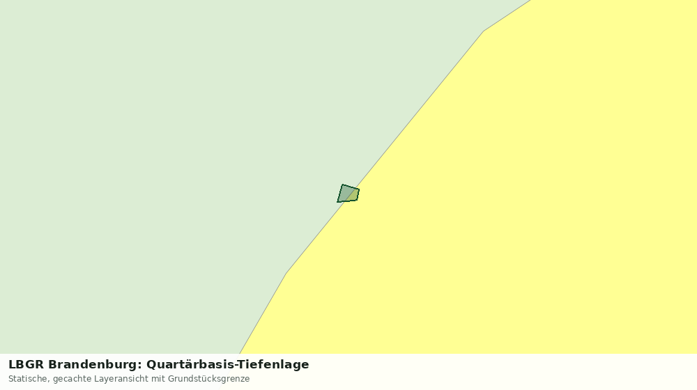 Statische Kartenansicht: LBGR Brandenburg: Quartärbasis-Tiefenlage