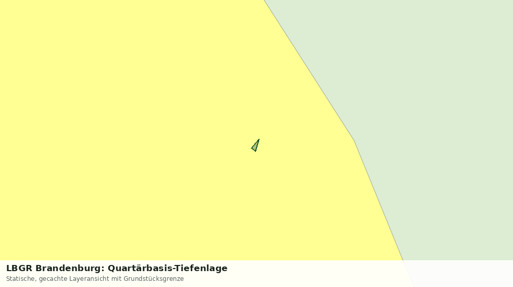 Statische Kartenansicht: LBGR Brandenburg: Quartärbasis-Tiefenlage