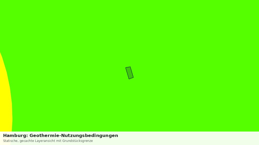 Statische Kartenansicht: Hamburg: Geothermie-Nutzungsbedingungen