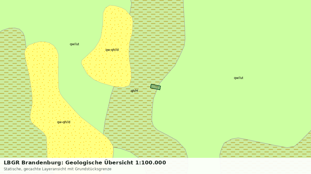 Statische Kartenansicht: LBGR Brandenburg: Geologische Übersicht 1:100.000