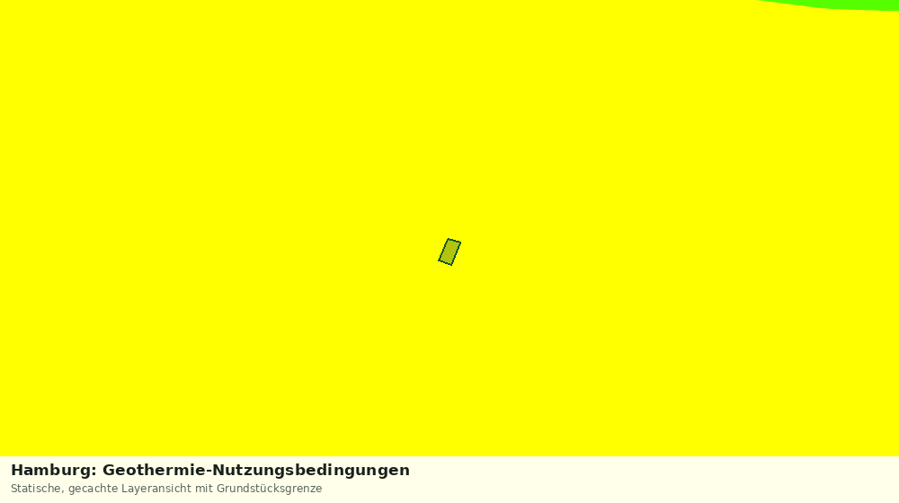 Statische Kartenansicht: Hamburg: Geothermie-Nutzungsbedingungen