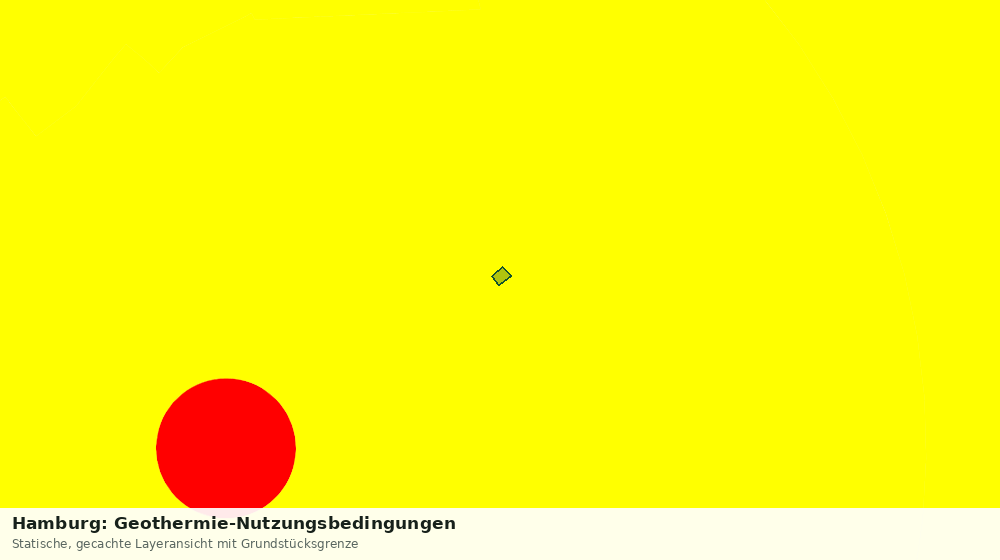Statische Kartenansicht: Hamburg: Geothermie-Nutzungsbedingungen